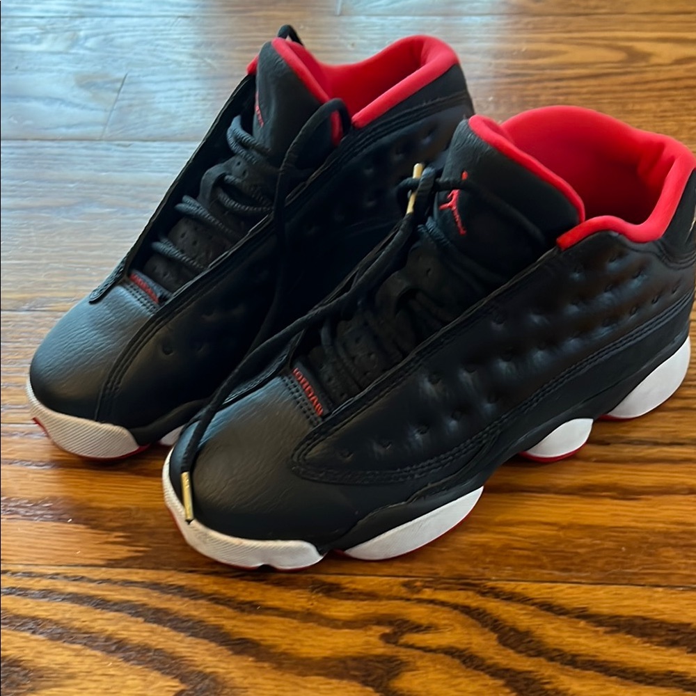 Kids Black and Red Athletic Shoes